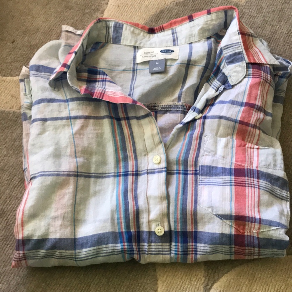 Plaid button down